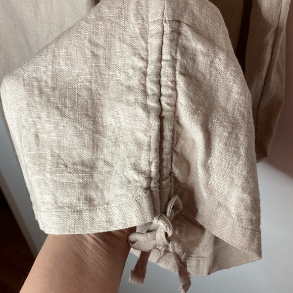Naturals d&co. Linen, Rayon blend, Women's L, Casual Pants, Rouged sides - Picture 7 of 10